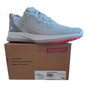 Ryka Womens's Dauntless Training Shoes Sneakers Vapor Grey Size 5 M